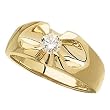 1/2Ct.T.W. Round Brilliant Cut Diamond, 14Kt. Yellow Gold.