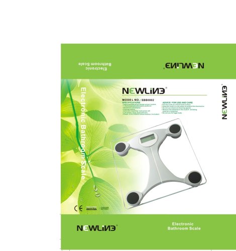 Newline Well Balance Digital Bathroom Glass Scales
