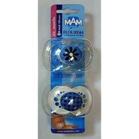Sassy Mam FLOURISH 2 silicone pacifiers for sensitive skin boy design