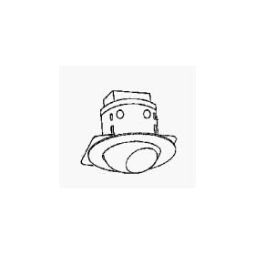 Cooper Lighting P200TW One-Light 6-Inch Recessed Ceiling Light Fixture Kit with White Eyeball