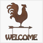 Weathervane Welcome Sign - Style 39180