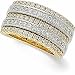 14K Two Tone Gold Diamond Bridal Anniversary Band Ring (1.50 ctw, G-H, SI1)