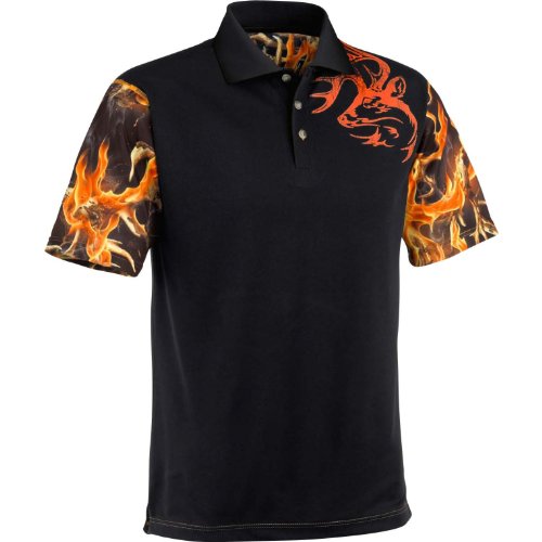 Legendary Whitetails Men's Hunting Exec Camo Performance Polo