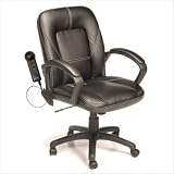 Comfort Products Mid Back Office Chair with 3 Motor Massage in
Black 60-6212