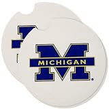 Michigan Wolverines 2-Pack Car Coasters