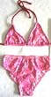 Girls 7-16 2-piece Swimwear Triangle Top Bikini Pink Pencil Flowers