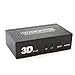 LB1 High Performance New HDMI Splitter Box for VIZIO E700i-B3 70-Inch 1080p Smart LED HDTV Mini HDMI Splitter (1 input to 2 output) Support Full HD and 3D High Resolution Up to 1080P/60Hz and 4K*2K with 5V DC Power Adapter