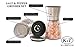 ONE DAY SALE - Best Salt and Pepper Grinder Set by K&T - Stainless Steel Multi Spices Mill with Ceramic Grinder Mechanism - Salt Grinder - Free eBook