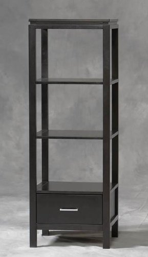 Linon Home Decor Sutton Black Plasma TV Tower