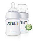 Philips Avent SCF680/27 Polypropylene Bottle 4oz, Dual Pack