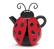 Bright Red Ladybug Teapot