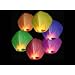 12 Stk HIMMELSLATERNE SKYBALLON BALLON SKYLATERNE Gemischt!!