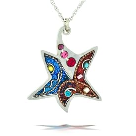 Glittering Star of David Necklace #2301D
