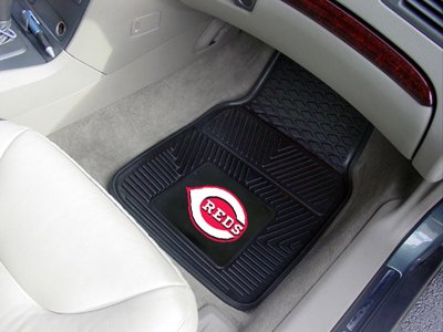 Nifty 8834 MLB-Cincinnati Reds Vinyl Universal Heavy Duty Fan Floor Mat