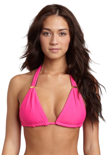 Sofia by ViX Women's Solid Reversible Tube Triangle Bikini Top
