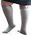 Xpandasox Women's Plus Size/Wide Calf Cotton Blend Diamond Knee High Socks