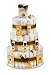 Burt's Bees Ingredients Diaper Cake - Three Tiers New Baby Gift Basket Baby Shower Centerpiece by Peachtree Baby Cakes