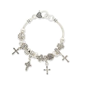 Buy Cross Theme Designer Style Charm Bracelet Fashion Jewelry by PammyJ Bracelet