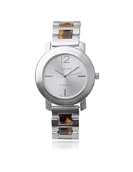 Brinley Co. Womens Stainless Steel Link Watch