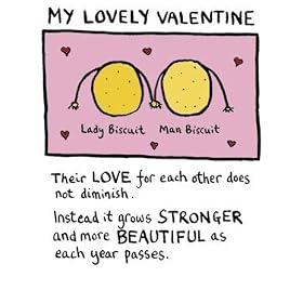 Edward Monkton - Valentine Card - Love Biscuits (EMV 30)