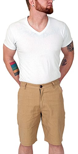 Men's Hemp Canvas Khaki Shorts