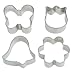 Kitchen & Housewares : Wilton Fondant Garden Shapes Cut Outs, Set of 4