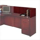 L Shaped Reception Screen, Sierra Cherry, 48w x 23d x 14h