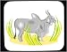 Mouse Pad with bull, brahma, animal, zebu, bovine Image