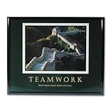 Advantus 78025 - Teamwork/Great Wall Of China Framed Motivational Print, 30 x 24