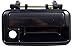 PT Auto Warehouse SZ-3218S-FR - Outside Exterior Outer Door Handle, Smooth Black - Passenger Side Front