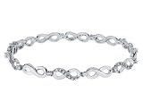 Diamond Infinity Bracelet 3/5 Carat (ctw) in White Gold