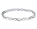 Diamond Infinity Bracelet 3/5 Carat (ctw) in White Gold