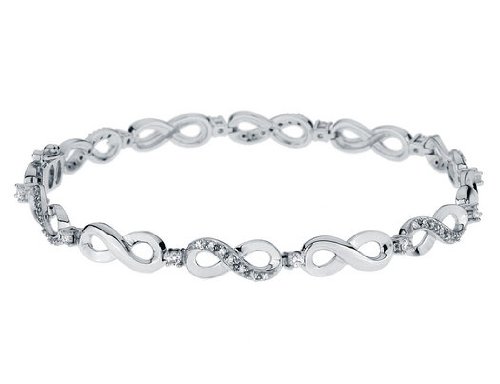 Childrens Toyshop  Jewelry : Diamond Infinity Bracelet 3/5 Carat (ctw) in White Gold