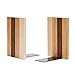Pandapark Wood Bookends,Nature Coating,Decorative Bookend,6'X4',1Pair in Pack, (American Dream)