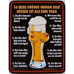 Fun-Schild - 10 neue Gr�nde, 17 x 22 cm