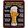 Fun-Schild - 10 neue Gr�nde, 17 x 22 cm