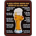 Fun-Schild - 10 neue Gr�nde, 17 x 22 cm