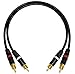1 Foot ? Audio Interconnect Cable Pair CUSTOM MADE By WORLDS BEST CABLES ? using Mogami 2964 wire and Neutrik-Rean NYS Gold RCA Connectors