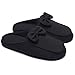 Ofoot Women's Cotton Memory Foam Anti-slip House Slippers with Cute Bow
