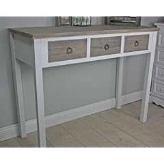 Konsole Anrichte Sekret�r wei� Holz braun Landhaus shabby Tisch massiv