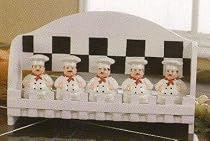 Checkered Chef Spice Rack with 5 Spice Holders