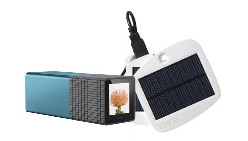 Solio Bolt Battery Pack + Solar Charger (Pearl White)