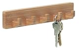 InterDesign Formbu Magnetic Key Rack, Bamboo