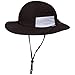 SwimZip Unisex Child Wide Brim Sun Protection Hat UPF 50 Adjustable ,Black,6-24 Mont