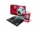 Kodak EasyShare M341 12.2 MP Digital Camera Bundle with 1.5-Inch Digital Key Chain (Red)