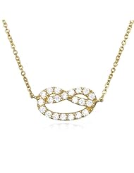 Gold Tone Love Knot Necklace-18"
