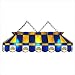Imperial Denver Nuggets Licensed 40-Inch Rectangular Stained Glass Billiard Table Light