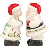Holiday Santa & Mrs. Claus Salt & Pepper Shaker Set by Lenox