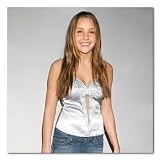 Amanda Bynes Color Box Canvas Print Gallery Wrapped - 18x18 Inches (Denim Mini Skirt)