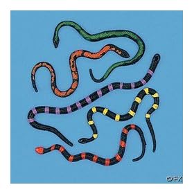12 Stretchable Toy Snakes: Toys &amp; Games